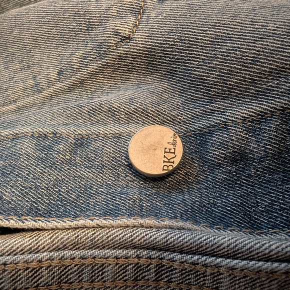 BKE Light Blue Distressed Denim Jacket - Picture 4 of 9